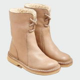 Botine din piele impermeabilă cu căptușeală din lână