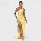 Ariel - Rochie Asimetrică din Satin