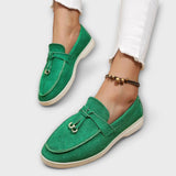 Mocasin Feminine Bej cu Șnur Decorativ