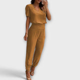 Irmelinda - Set elegant bluză și pantaloni