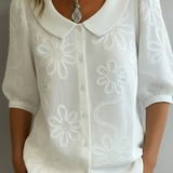 Celeste | Bluza ușoară florală cu eleganță naturală