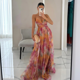 Margarida - Rochie Maxi cu Imprimeu Floral