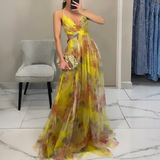 Margarida - Rochie Maxi cu Imprimeu Floral