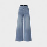 Irene - Pantaloni din denim cu croi larg