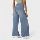 Irene - Pantaloni din denim cu croi larg