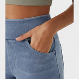 Irene - Pantaloni din denim cu croi larg