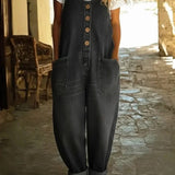 Graça - Salopetă din Denim Bumbac Spălat Vintage