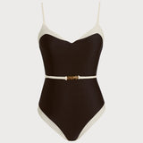 Costum de baie cu decolteu în V, tip bralette