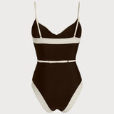 Costum de baie cu decolteu în V, tip bralette