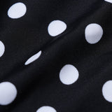 Costum de baie reversibil cu buline negre