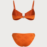 Set de Bikini Bralette Jacquard Portocalie