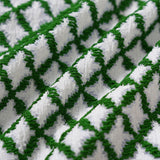 Set de Bikini Triunghi Verde Cu Carouri