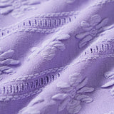 Set de bikini bandeau cu inel O purpuriu