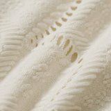 Costum de baie texturat cu bralette Off White